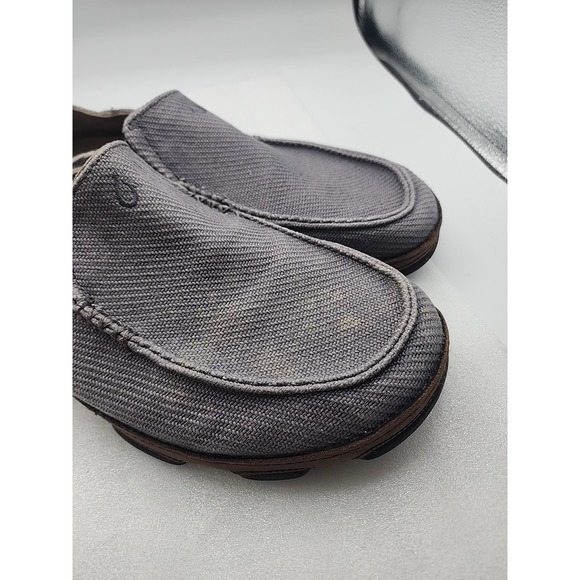 OluKai Mens Moloa Kapa Size 11.5 Slip On Shoes Gray - Picture 3 of 9